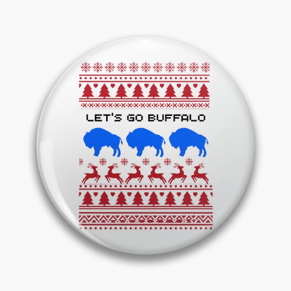 Item preview, Let’s Go Buffalo Bills Ugly Christmas Fan designed and sold by RDGNR.