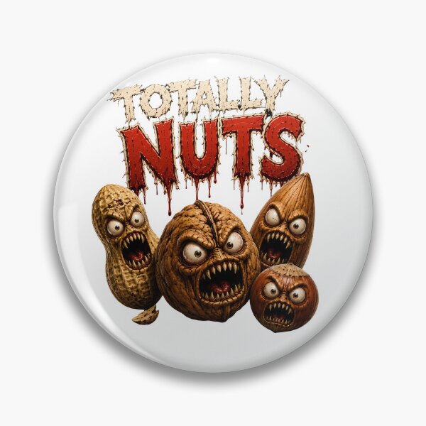 Item preview, Totally Nuts - Scary Nut Monster Gang Funny Horror Food Art designed and sold by HorrorWorldWeb.