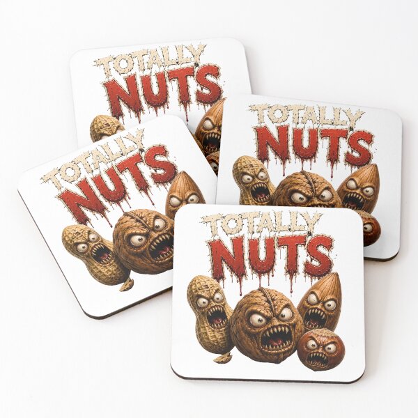 Item preview, Totally Nuts - Scary Nut Monster Gang Funny Horror Food Art designed and sold by HorrorWorldWeb.