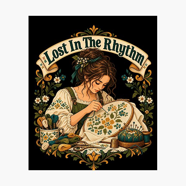 Item preview, Funny Indepth Artistic Portrayal Peak Cross Stitch Lover designed and sold by Aqouiatiqe.