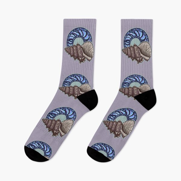 Item preview, Seashells & Waves | Vintage Ocean Art | Coastal Illustration designed and sold by Half Mess.