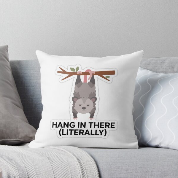 Item preview, Hang In There Literally Opossum Sticker designed and sold by SniffGiggle.