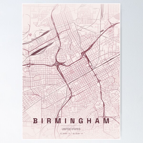 Item preview, birmingham maps us designed and sold by ReginaSeidman.
