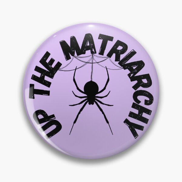 Item preview, Up The Matriarchy Spider | Feminist Black Widow Silhouette designed and sold by milk milk lemonade .