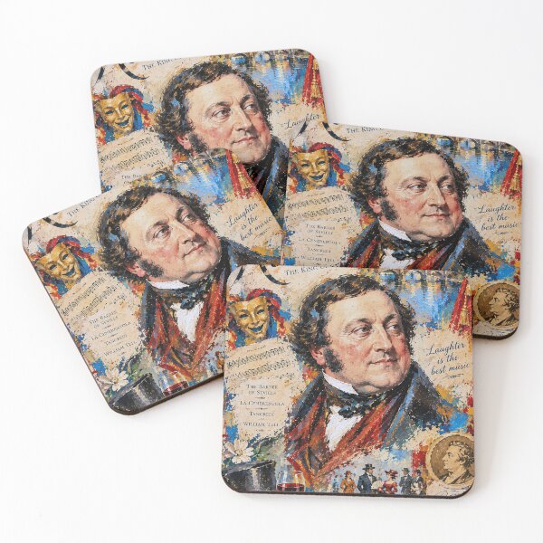 Item preview, Gioachino Rossini Painting – The Composer of The Barber of Seville designed and sold by GalleryKauffeld.