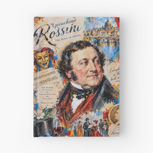 Item preview, Gioachino Rossini Painting – The Composer of The Barber of Seville designed and sold by GalleryKauffeld.