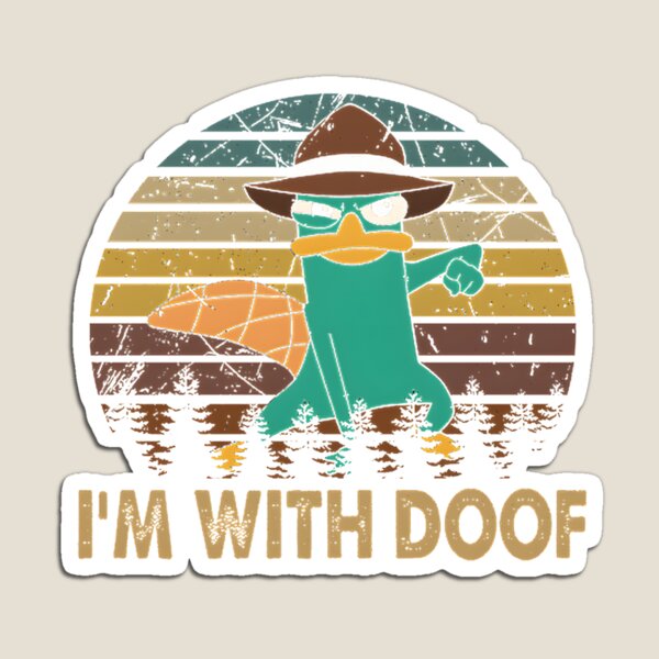 Item preview, I'm With Doof Retro Cartoon Design Inspired by Phineas and Ferb Style designed and sold by ZAK DESIGN.