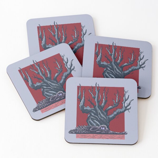 Item preview, Crocodile & Ancient Tree | Swamp Art | Wildlife Illustration designed and sold by Half Mess.
