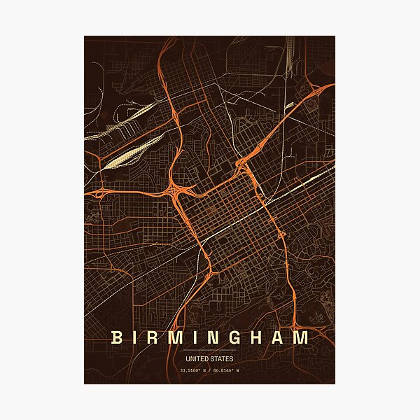 Item preview, birmingham maps us designed and sold by ReginaSeidman.