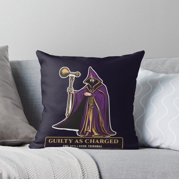 Item preview, Guilty as Charged – Hooded Wizard Judge with a Golden Gavel designed and sold by Wyyder's Spellbook.