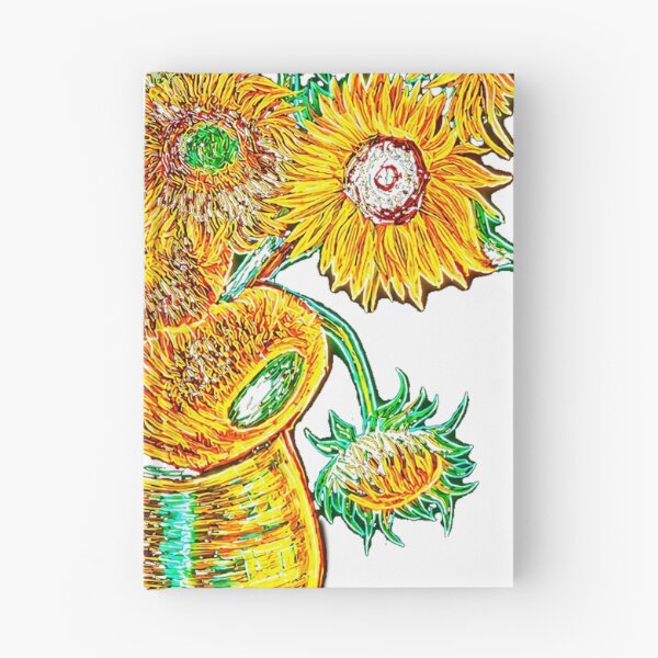 Item preview, Sunflowers Neon Glow | Van Gogh Cyberpunk Art designed and sold by AlvaroValverde.