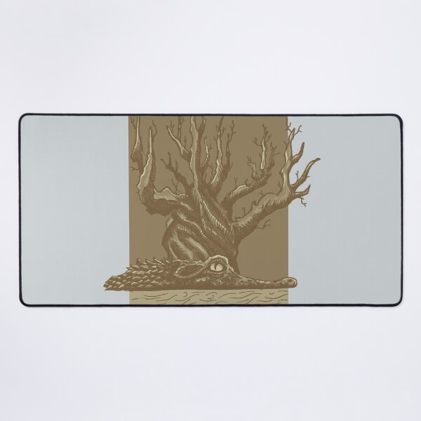 Item preview, Crocodile & Ancient Tree | Swamp Art | Wildlife Illustration designed and sold by Half Mess.
