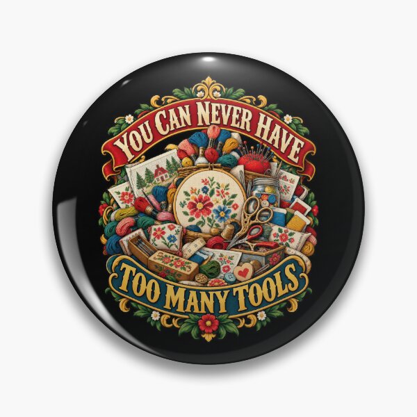 Item preview, Funny Whimsical Pile Specialized Tools Cross Stitch Lover designed and sold by Aqouiatiqe.