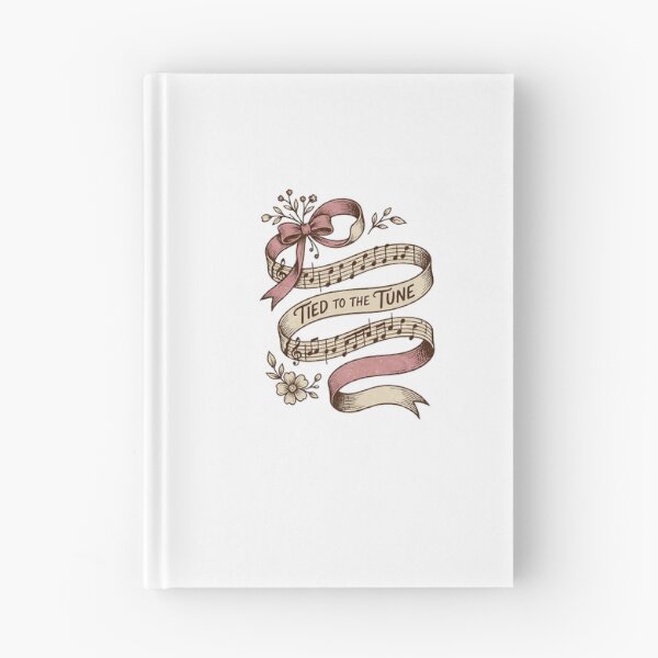 Item preview, Tied To The Tune Vintage Ribbon Art — Coquette Music Lover & Choir Gift designed and sold by cannsuh.