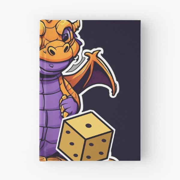 Item preview, Roll for the Hoard – Little Dragon with a Golden Die designed and sold by Wyyder's Spellbook.