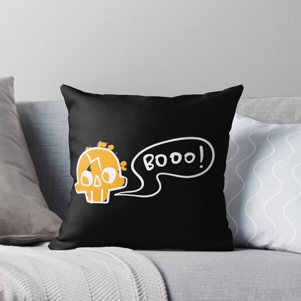 Item preview, Boo Yellow Skull Halloween Sticker, Funny Spooky Skull Speech Bubble designed and sold by Minem39.