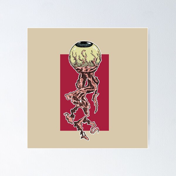 Item preview, Eyeball & Optic Nerve | Surreal Anatomy Art | Horror Illustration designed and sold by Half Mess.