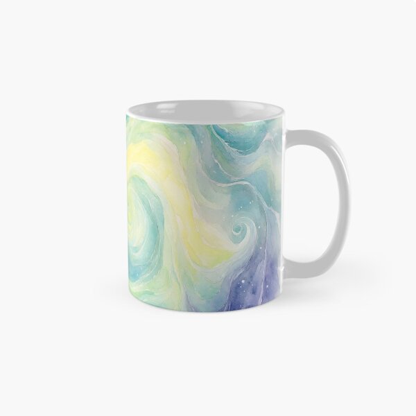 Item preview, Abstract Watercolor Swirls in Turquoise and Lavender designed and sold by Connys Colorful World.