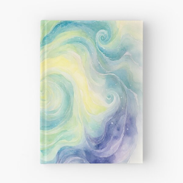 Item preview, Abstract Watercolor Swirls in Turquoise and Lavender designed and sold by Connys Colorful World.