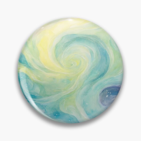 Item preview, Abstract Watercolor Swirls in Turquoise and Lavender designed and sold by Connys Colorful World.