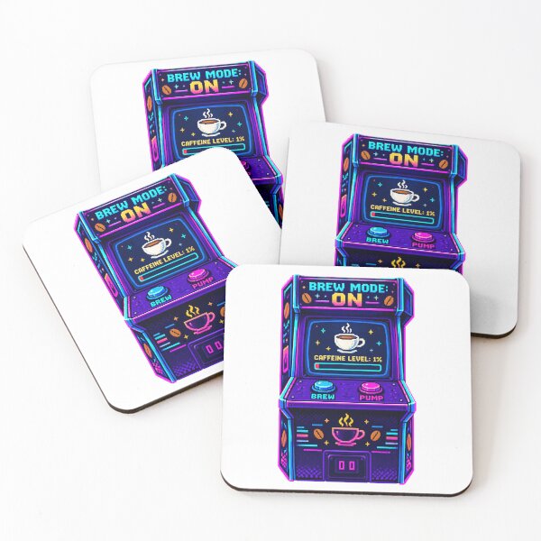 Item preview, Brew Mode On Retro Pixel Art Coffee Arcade Gamer designed and sold by bagavons.