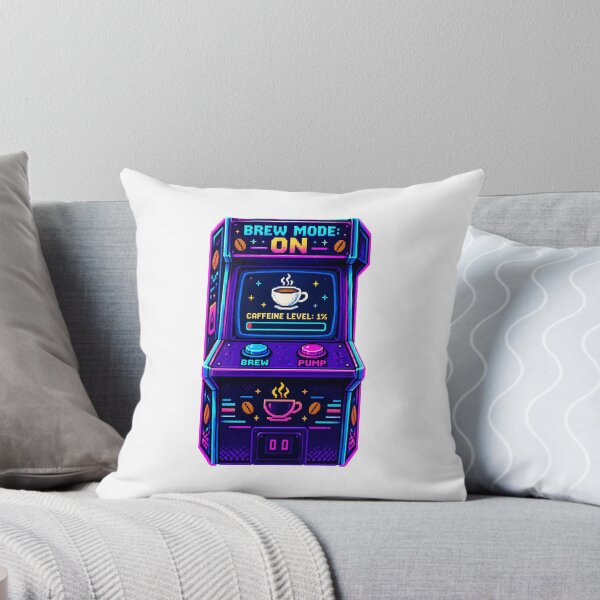 Item preview, Brew Mode On Retro Pixel Art Coffee Arcade Gamer designed and sold by bagavons.