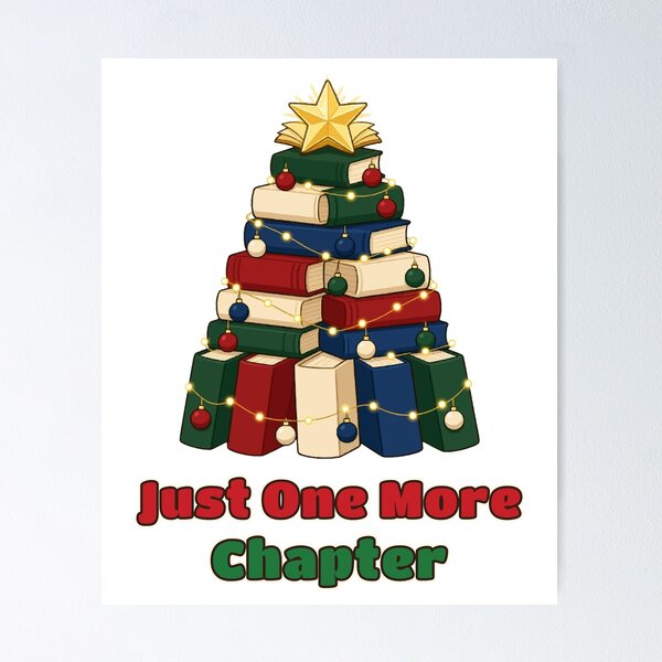 Item preview, Just One More Chapter Book Christmas Tree for Readers designed and sold by Bornprints.