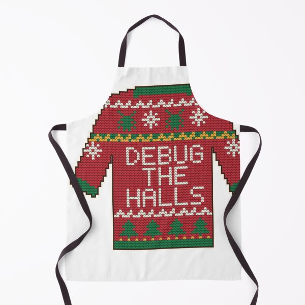 Item preview, Debug the Halls Pixel Knit Christmas Sweater for Coders designed and sold by Bornprints.