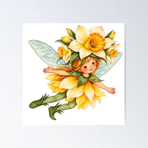 Item preview, Daffodil Flower Fairy designed and sold by Zeewind.