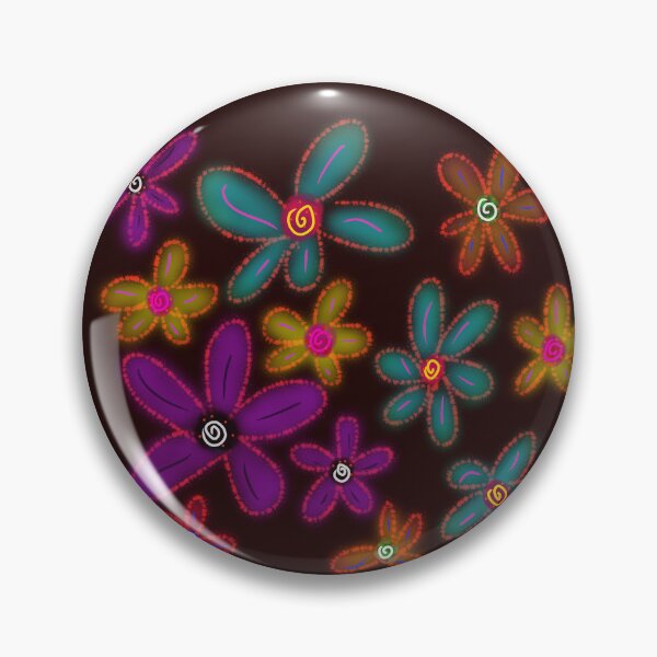 Item preview, Purple Blue Yellow Daisies Pattern designed and sold by PatternShow.