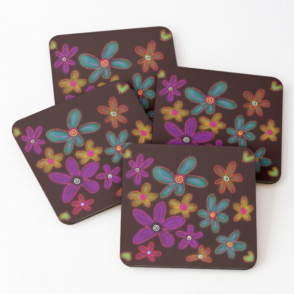 Item preview, Purple Blue Yellow Daisies Pattern designed and sold by PatternShow.
