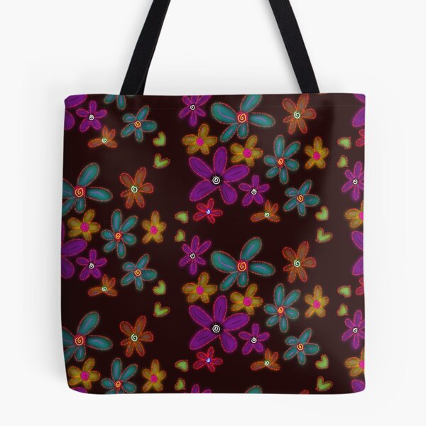 Item preview, Purple Blue Yellow Daisies Pattern designed and sold by PatternShow.