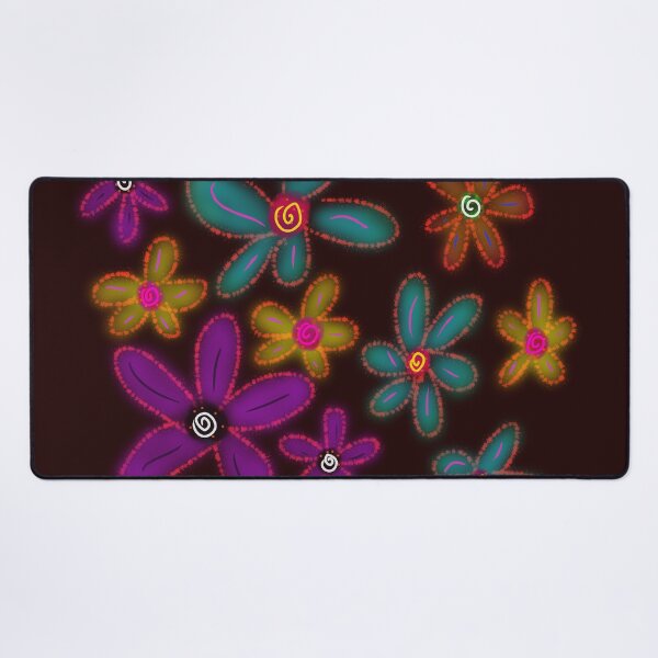 Item preview, Purple Blue Yellow Daisies Pattern designed and sold by PatternShow.