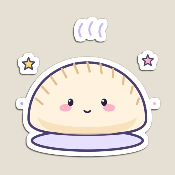 Item preview, Kawaii Dumpling Cute Happy Gyoza Dumpling Food Sticker designed and sold by Coco Zone .