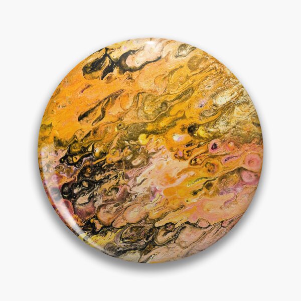 Item preview, Golden River Pour – Amber and Amethyst Abstract Fluid Art designed and sold by www.ArtPal.com/millieesch.