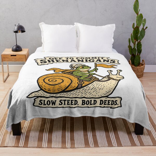 Item preview, Off to Commit Shenanigans Frog - Slow Steed, Bold Deed designed and sold by OddlyZippy.