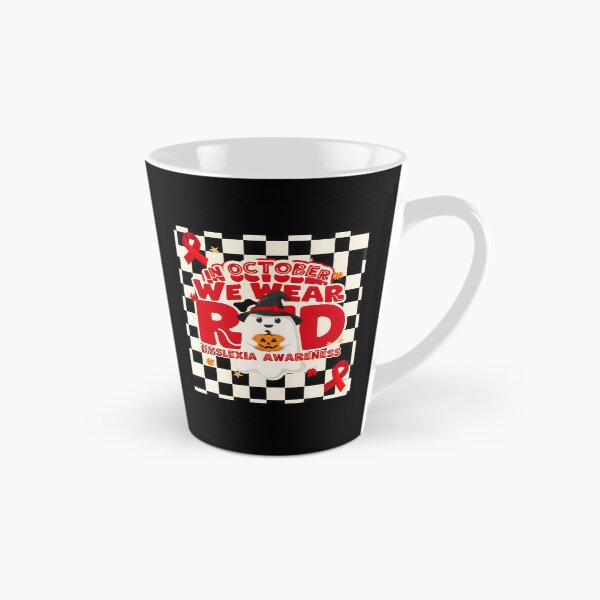 Item preview, In October We Wear Red Dyslexia Awareness Halloween Support designed and sold by Redgiant87x.