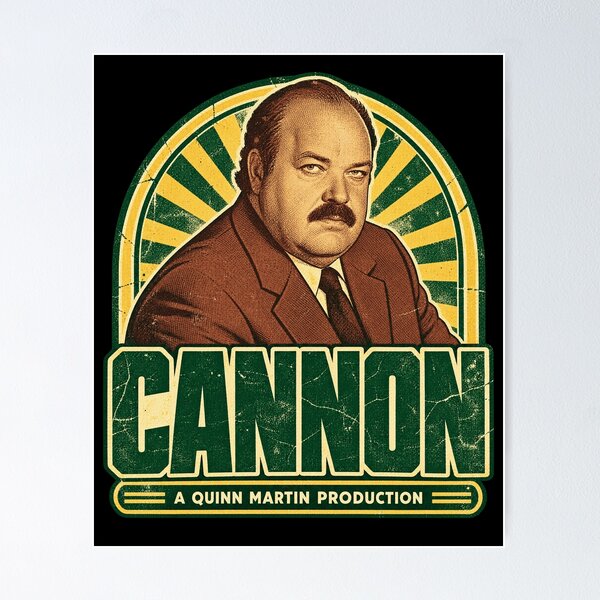 Item preview, Cannon Vintage 70s Detective Retro Crime Investigator Tribute designed and sold by RonHeller.