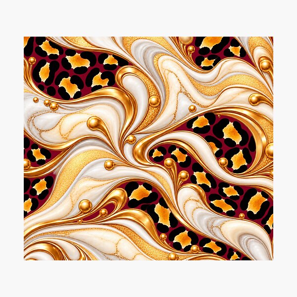 Item preview, Pearl Ivory Marble – Exotic Leopard Fusion designed and sold by annenambiro.
