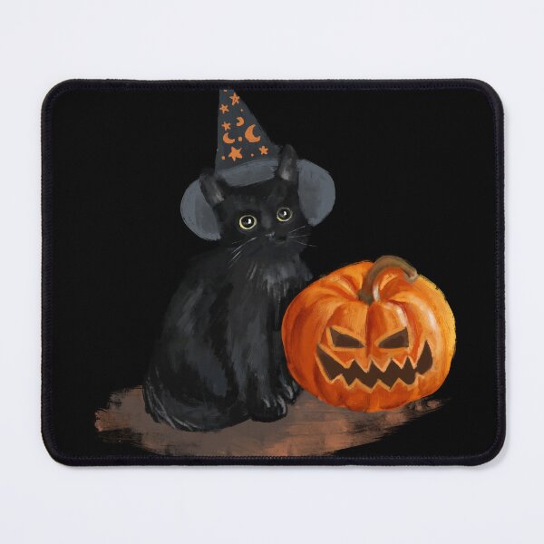 Item preview, Black Cat and Pumpkin Sticker – Spooky Halloween Cat designed and sold by BE-A-BRAND-.
