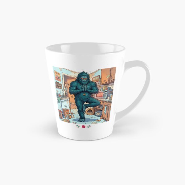 Item preview, Microwave Zen Bigfoot: Tree Pose & Leftovers designed and sold by Whimsy Trail Co.
