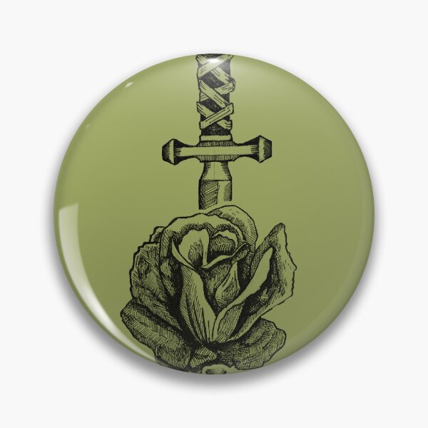 Item preview, Dagger & Rose | Gothic Tattoo Art | Dark Floral Illustration designed and sold by Half Mess.