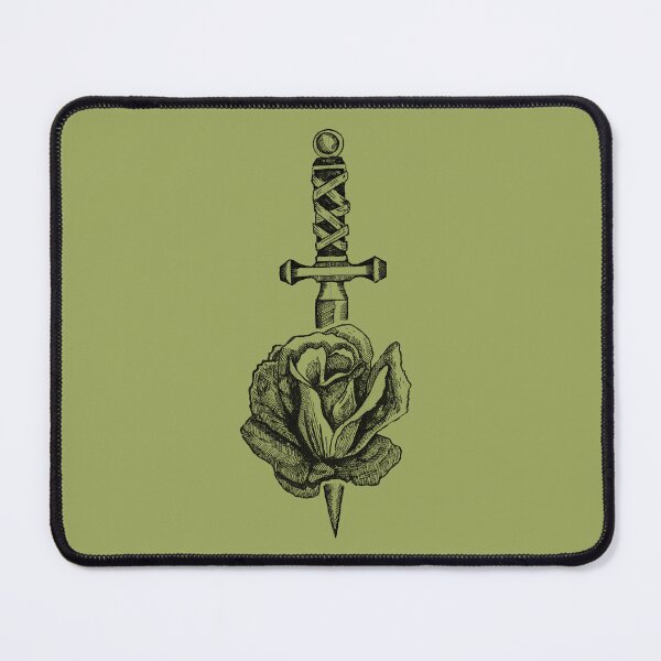 Item preview, Dagger & Rose | Gothic Tattoo Art | Dark Floral Illustration designed and sold by Half Mess.