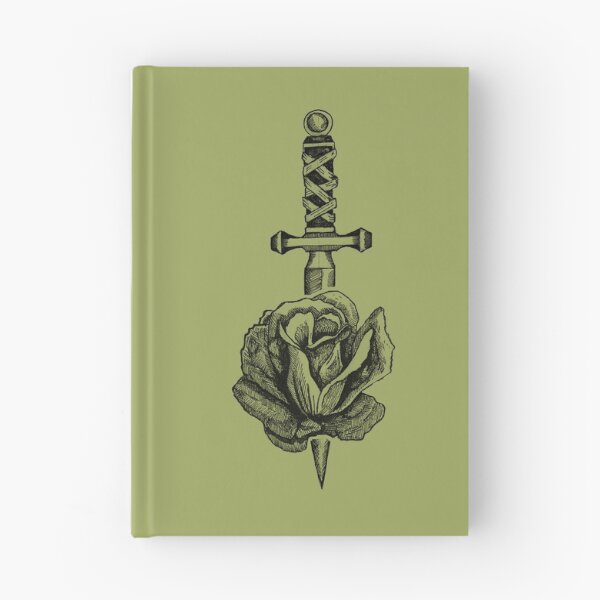Item preview, Dagger & Rose | Gothic Tattoo Art | Dark Floral Illustration designed and sold by Half Mess.