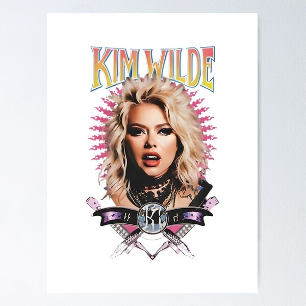 Item preview, Kim Wilde Pop Music Singer Retro Style Illustration Design designed and sold by Corderito.