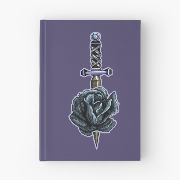 Item preview, Dagger & Rose | Gothic Tattoo Art | Dark Floral Illustration designed and sold by Half Mess.