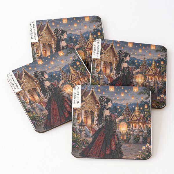Item preview, Thailand — Chiang Mai — Gothic Serenity in the Lantern Sky designed and sold by DibujandoPorfa.