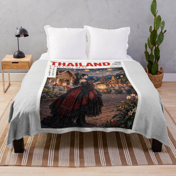 Item preview, Thailand — Chiang Mai — Gothic Serenity in the Lantern Sky designed and sold by DibujandoPorfa.