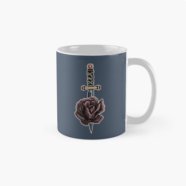 Item preview, Dagger & Rose | Gothic Tattoo Art | Dark Floral Illustration designed and sold by Half Mess.