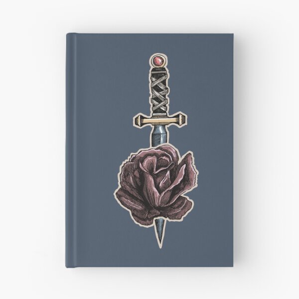 Item preview, Dagger & Rose | Gothic Tattoo Art | Dark Floral Illustration designed and sold by Half Mess.